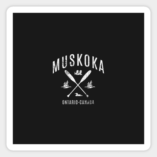 Muskoka Crossing arched small Magnet by DavidLoblaw